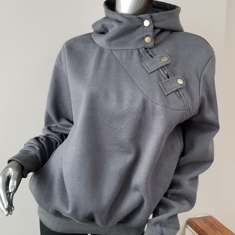 Greyish Khaki green  hoodie